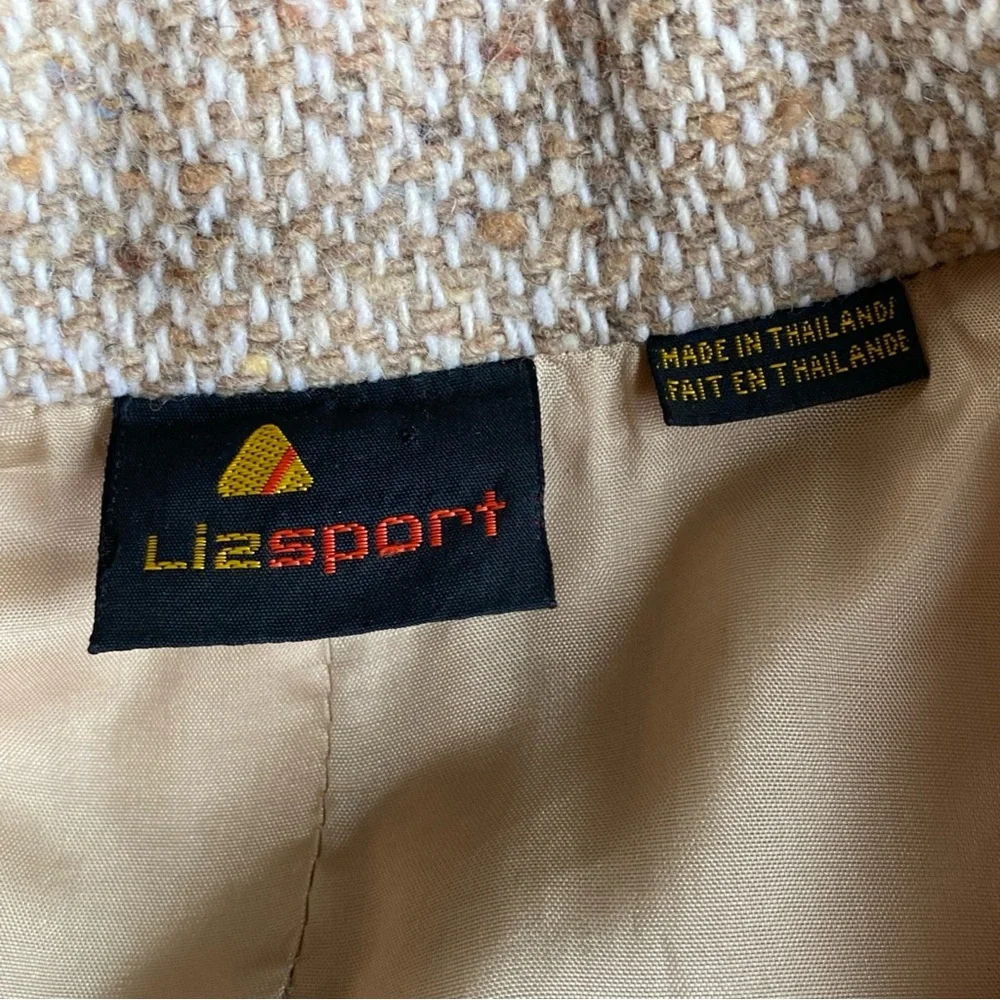 Liz Claiborne Textured Tan Wool Blend Blazer - Picture 6 of 16